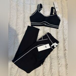 ALO Yoga Black and White Activewear Set